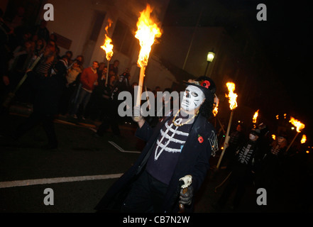 Lewes Bonfire Night.  Bild von James Boardman. Stockfoto