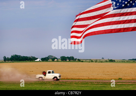 Alter Lkw im ländlichen Amerika. Stockfoto