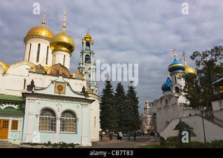 Dreiheit Sergius Lavra in Sergijew Posad, Goldener Ring von Moskau, Russland Stockfoto