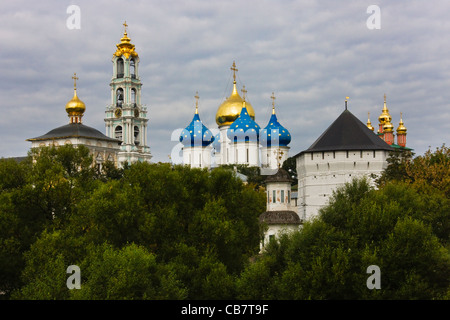 Dreiheit Sergius Lavra in Sergijew Posad, Goldener Ring von Moskau, Russland Stockfoto