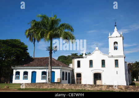 Capela de Nossa Senhora Das Dores, Kirche in Paraty, Costa Verde, Bundesstaat Rio De Janeiro, Brasilien, Südamerika Stockfoto