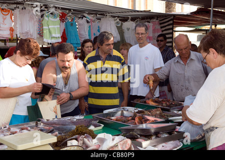 Marsaxlokk: Fischmarkt Stockfoto