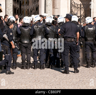 Türkische Polizei in die Teilnahme an einer Studentendemonstration in Istanbul Universität, Mercan, Istanbul, Türkei Stockfoto