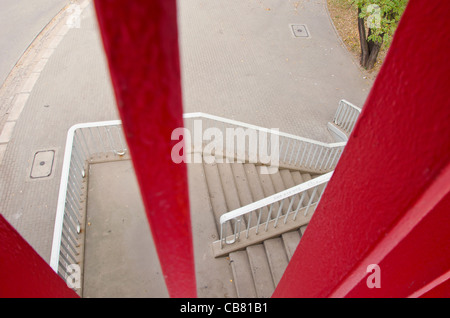 Überführung Treppenbau in Neustadt Stockfoto