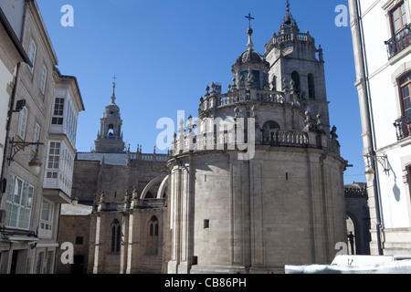 Lugo Galizien Spanien urban Kirche Kathedrale katholische alte romanische Santa Maria Stockfoto