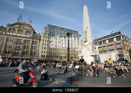 Der Dam-Platz, Amsterdam, Niederlande Stockfoto