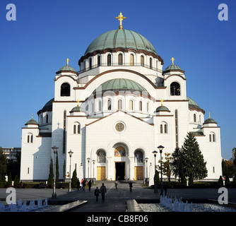 Die Kathedrale des Heiligen Sava in Belgrad Stockfoto