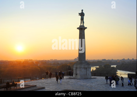 Statue des Sieges ist ein Denkmal in der Kalemegdan-Festung Stockfoto