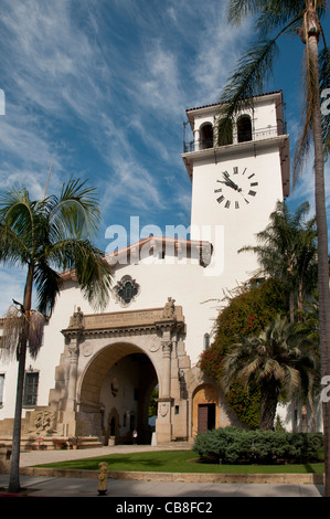 Santa Barbara Gerichtsgebäude Kalifornien Vereinigte Staaten Stockfoto