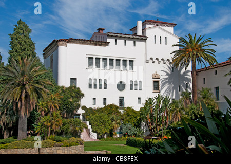 Santa Barbara Gerichtsgebäude Kalifornien Vereinigte Staaten Stockfoto