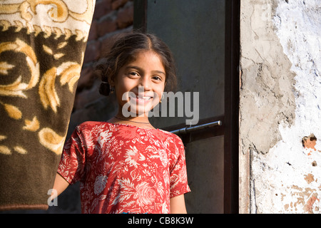 Idgah Slum Gegend - Jaipur, Rajasthan, Indien Stockfoto