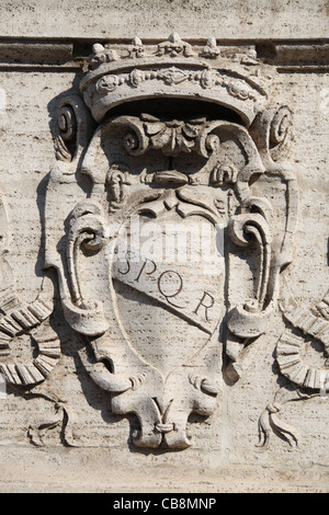 Römische Inschrift SPQR Stockfoto