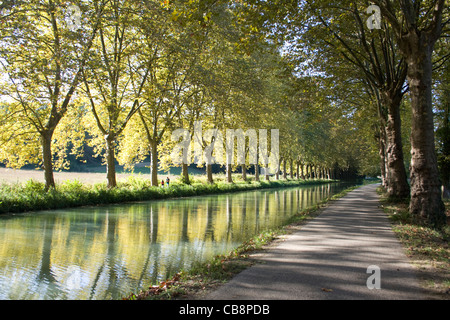 Canal Lateral De La Garonne Stockfoto