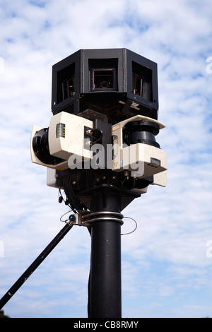 Google Street View Kamera montiert auf Auto Stockfoto