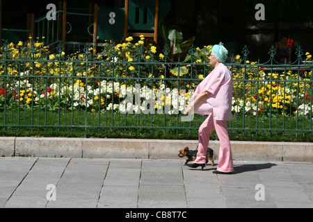 Straßenszene in Paris Frankreich Stockfoto