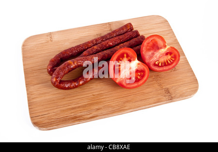 Kabanos Würstchen. Stockfoto