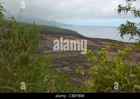 Französisches Überseegebiet, Insel La Réunion. Das große brennen (auch bekannt als La Grande Brule). Stockfoto