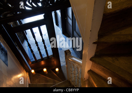 Magdalene College Treppe Cambridge, UK Stockfoto