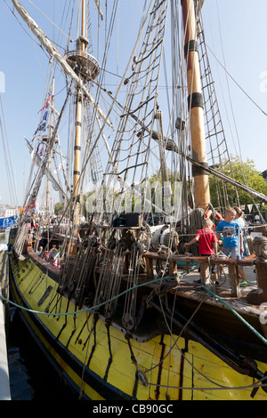 Die Segler Shtandart in Maassluis während der Furieade im Jahr 2011 Stockfoto