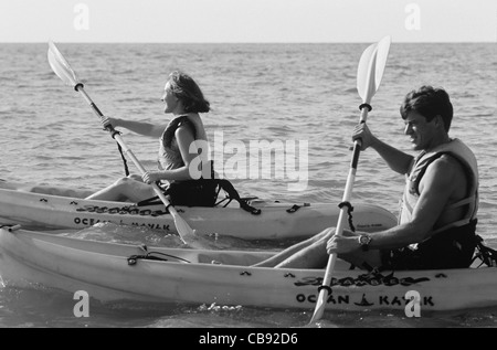 Hawaii, Molokai, Kajak Touren Stockfoto