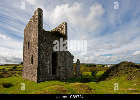 Zinn-Bergbau Maschinenhaus in der Nähe von Schergen, Bodmin Moor. Stockfoto