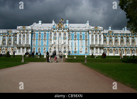 Zarskoje Selo oder Katharinenpalast, Sankt Petersburg, Russland Stockfoto
