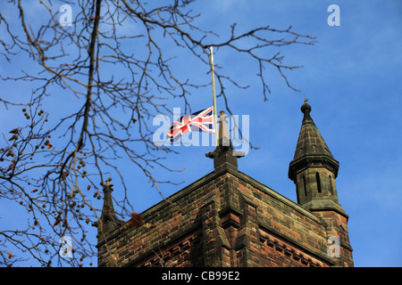 Flagge von St. George fliegen auf Halbmast auf Gregory Sonntag, November 2011 Stockfoto