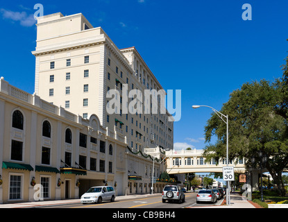 Fort Harrison Hotel, Ft Harrison Ave, Clearwater, spirituelle Hauptquartier und Mekka der Scientology-Kirche, Florida, USA Stockfoto