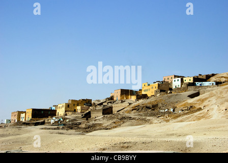 Abd al-Qurnah Dorf in den Hügeln von West-Theben - Luxor, Oberägypten Stockfoto