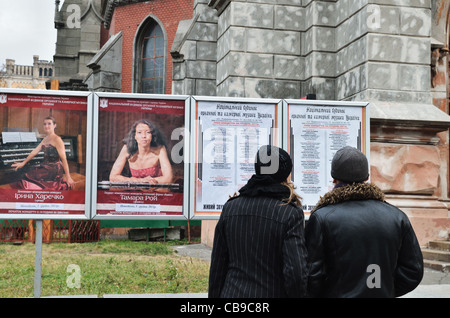 Haus der Orgel- und Kammermusik (St. Nikolaus römisch-Kathedrale), Kiew, Ukraine, Osteuropa Stockfoto