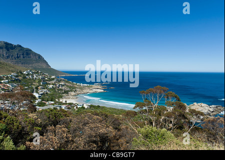 Llandudno Bucht und Wohngebiet südlich von Cape Town, South Africa Stockfoto