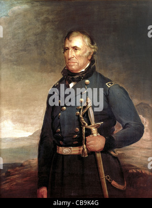 Zachary Taylor (24. November 1784 – 9. Juli 1850) war der 12. Präsident der Vereinigten Staaten (1849 – 1850). Stockfoto