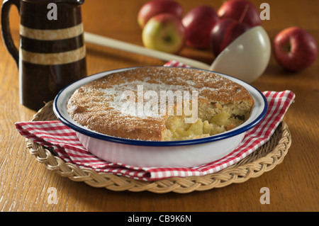 Evas Pudding. Traditionelle Apfel dessert Stockfoto