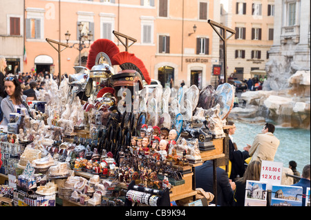 Rom - Italien - Souvenir-Shop am Trevi-Brunnen Stockfoto