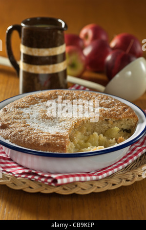 Evas Pudding. Traditionelle Apfel dessert Stockfoto