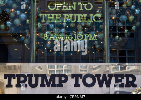 Trump Tower New York. Stockfoto