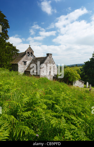 St. Issui Kirche, Partrishow. Die schwarzen Berge. Brecon Beacons National Park. Powys. Wales. VEREINIGTES KÖNIGREICH. Stockfoto