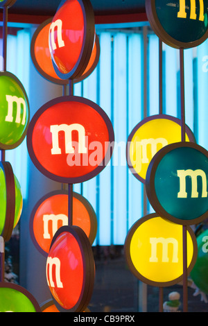 M & M speichern Candy London England Stockfoto