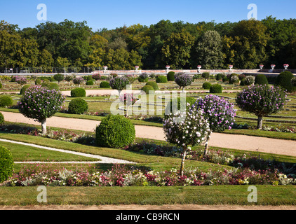 Diane de Poitiers Garten am Chenoneau, Loiretal, Frankreich Stockfoto