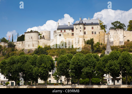 Schloss in Chinon im Loire-Tal, Frankreich Stockfoto