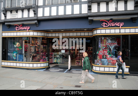 Die Disney-Shop auf Foregate Street in Chester, Cheshire, UK. Stockfoto