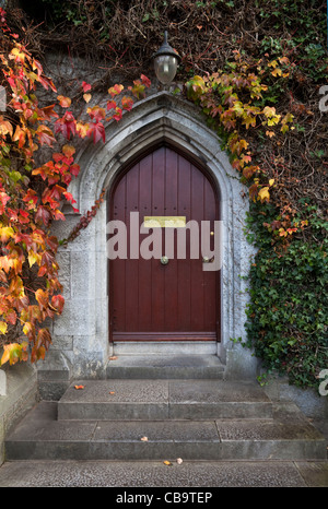 Tür zum Präsidenten Büro, das Viereck, University College Cork, Cork City, Irland Stockfoto