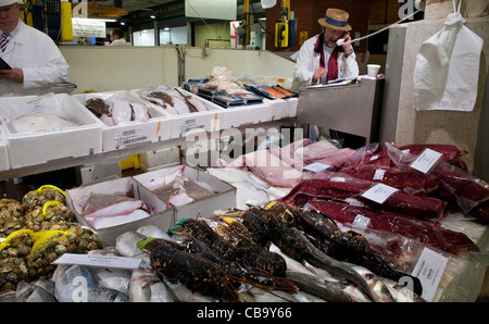 Billingsgate Fischmarkt, London, UK Stockfoto