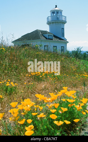 Leuchtturm von Port Townsend auf der Olympic Peninsula in Washington State, USA Stockfoto