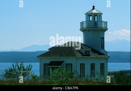 Leuchtturm von Port Townsend im US-Bundesstaat Washington, USA Stockfoto