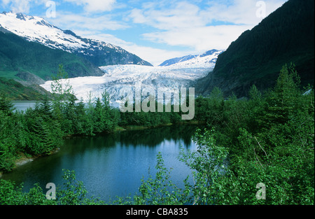 Mendenhall Gletscher, Juneau, Alaska Stockfoto