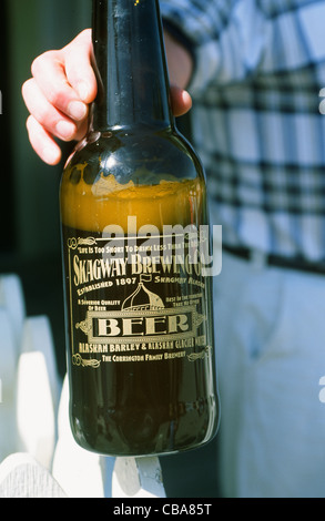 Skagway Bier aus historischen Corrington Brauerei, Alaska Stockfoto