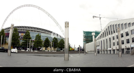 29.05.2011 Vorschau Bilder für die Olympischen Spiele 2012 in London. Bild zeigt Wembley Stadium und der Wembley Arena. Stockfoto