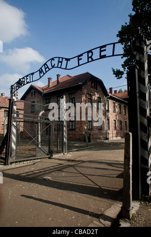 Konzentrationslager Auschwitz in Polen Stockfoto