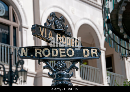 Rodeo Drive Boutiquen Geschäfte Beverly Hills-Los Angeles-Kalifornien-USA Stockfoto